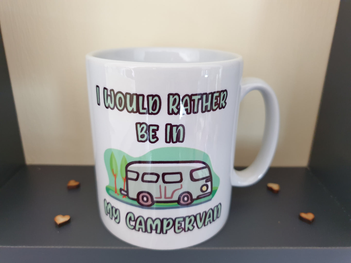 Campervan Mug Gift - I Would Rather Be in My Campervan - Nice Novelty Funny Holiday Travel Vacation Cup