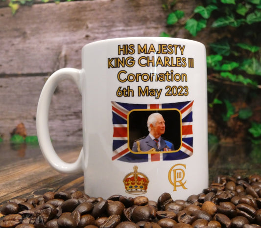 King Charles Mug Gift - King Charles III Coronation - Cute Novelty Royal Commemorative Ceramic Cup Present