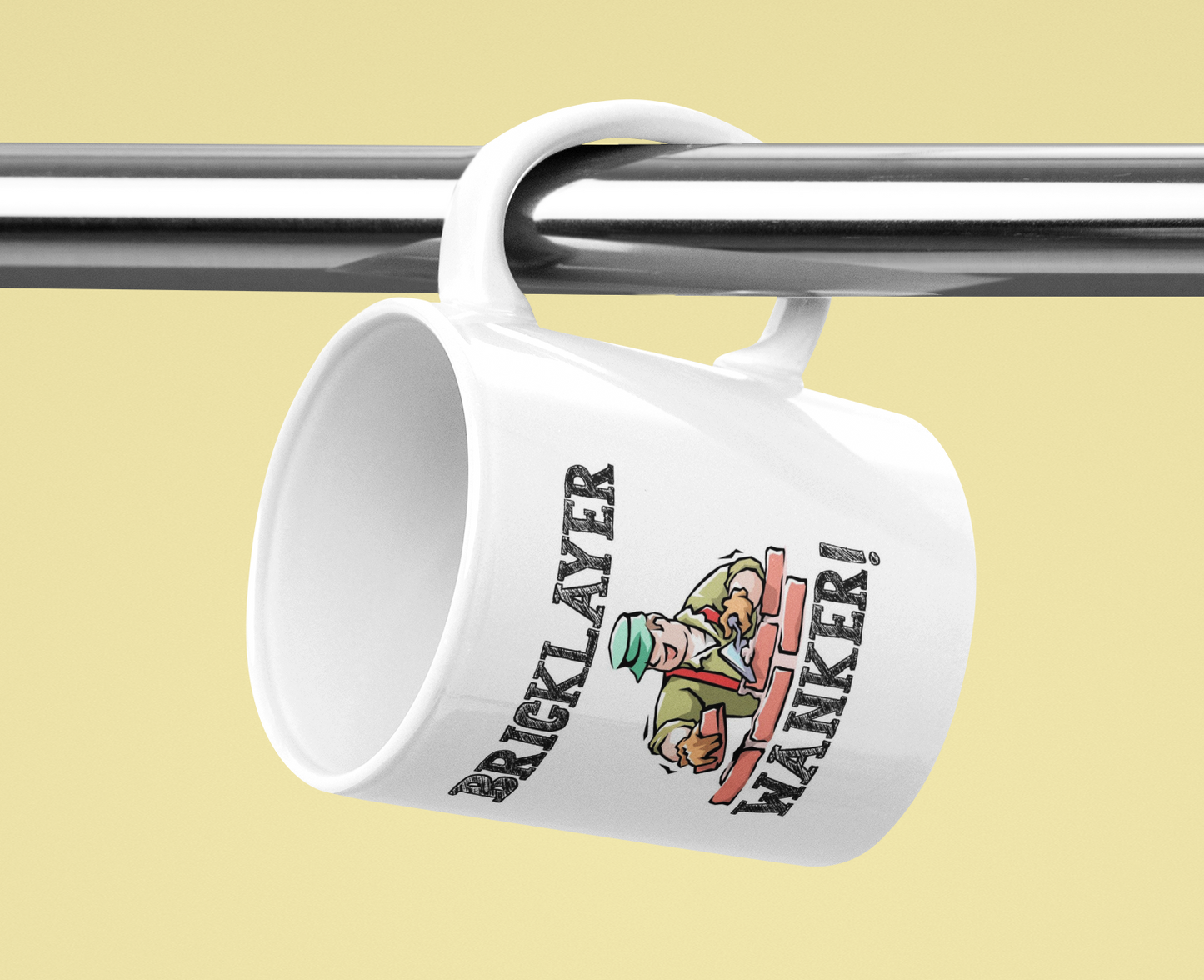 Bricklaying Mug Gift - Bricklayer Wanker - Novelty Cute Rude Funny Brickie Tradesperson Construction Trade Cup Present