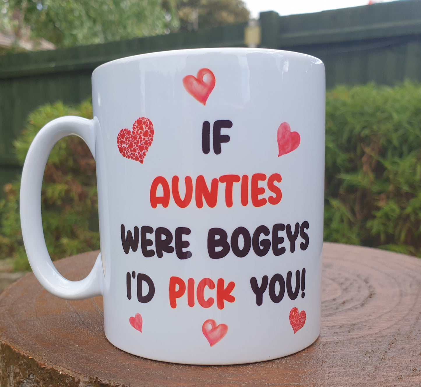 Auntie Mug Gift - If Aunties Were Bogeys I'd We'd Pick You - Nice Funny Cheeky Novelty Family Cup Present