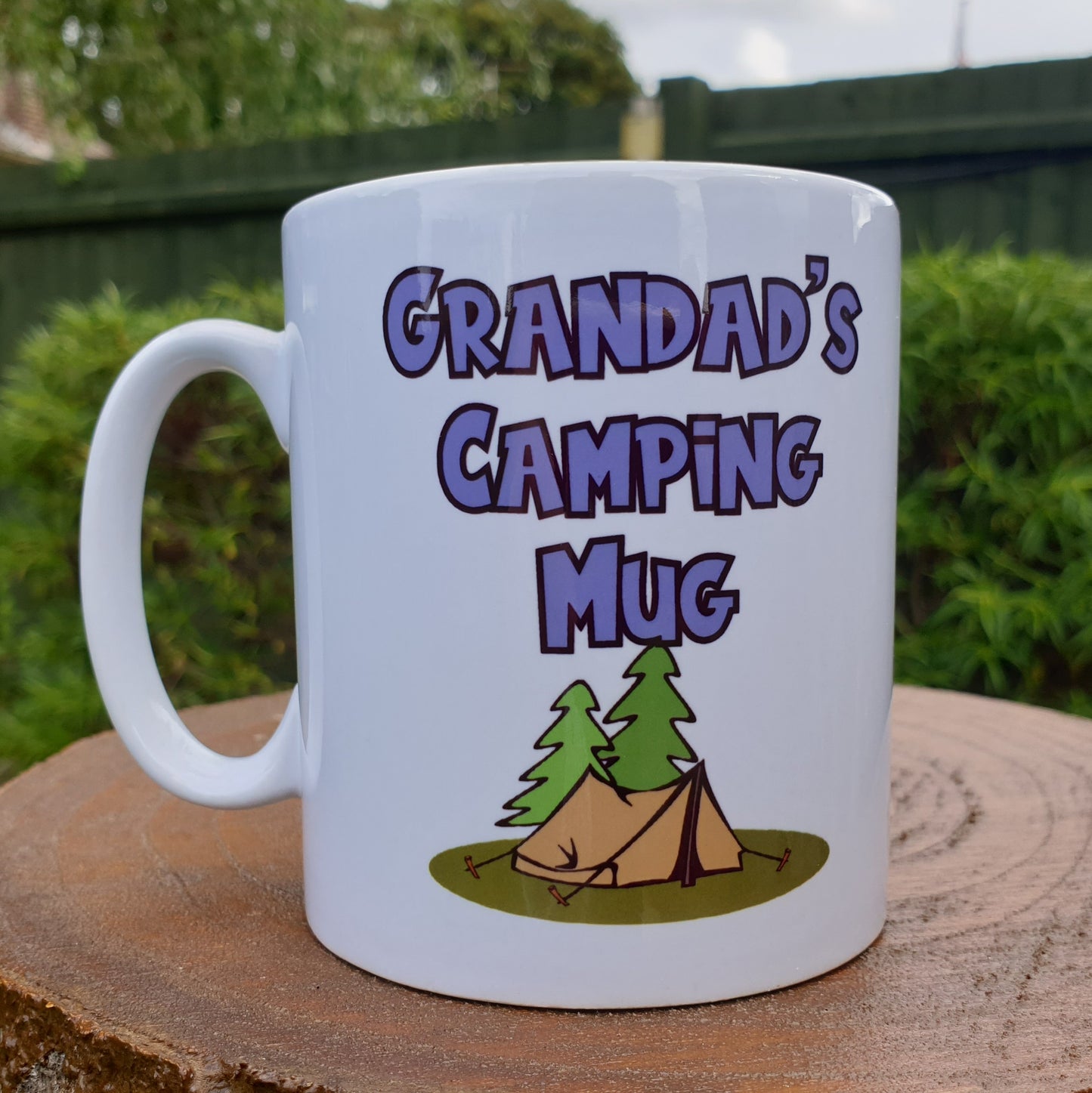 Grandad Mug Gift - Grandad's Camping Mug - Novelty Funny Nice Cute Holiday Travel Vacation Cup Present