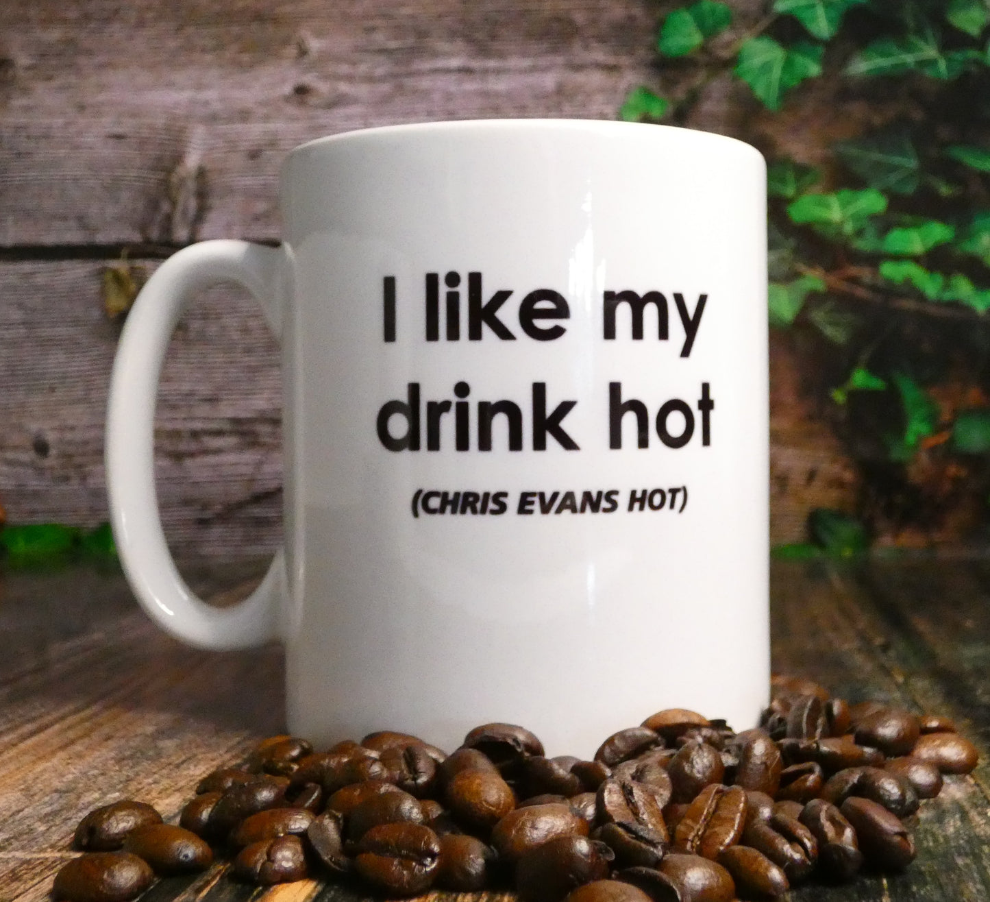 Chris Evans Mug Gift - I Like My Drink Hot Chris Evans Hot - Novelty Movie Star Fan Cup