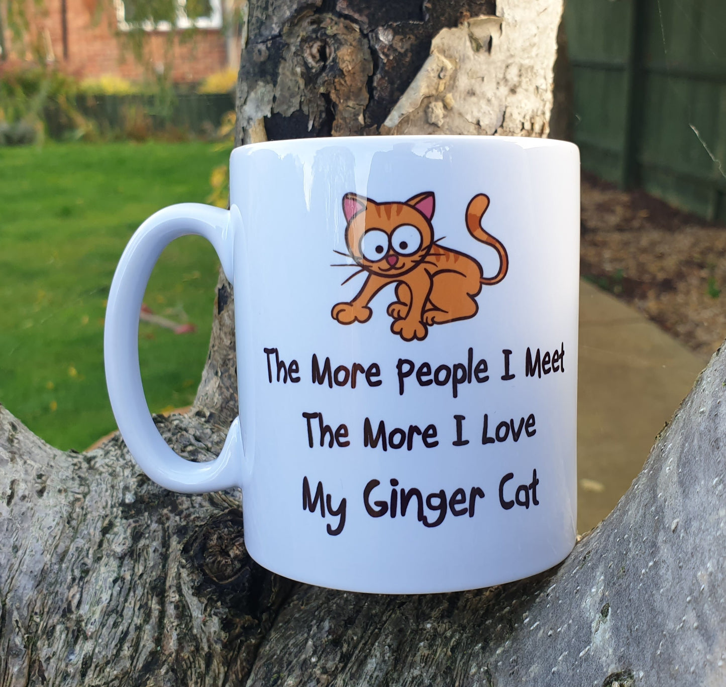 Ginger Cat Mug Gift - The More People I Meet The More I Love My - Cute Novelty Pet Owner Lover Cup Present