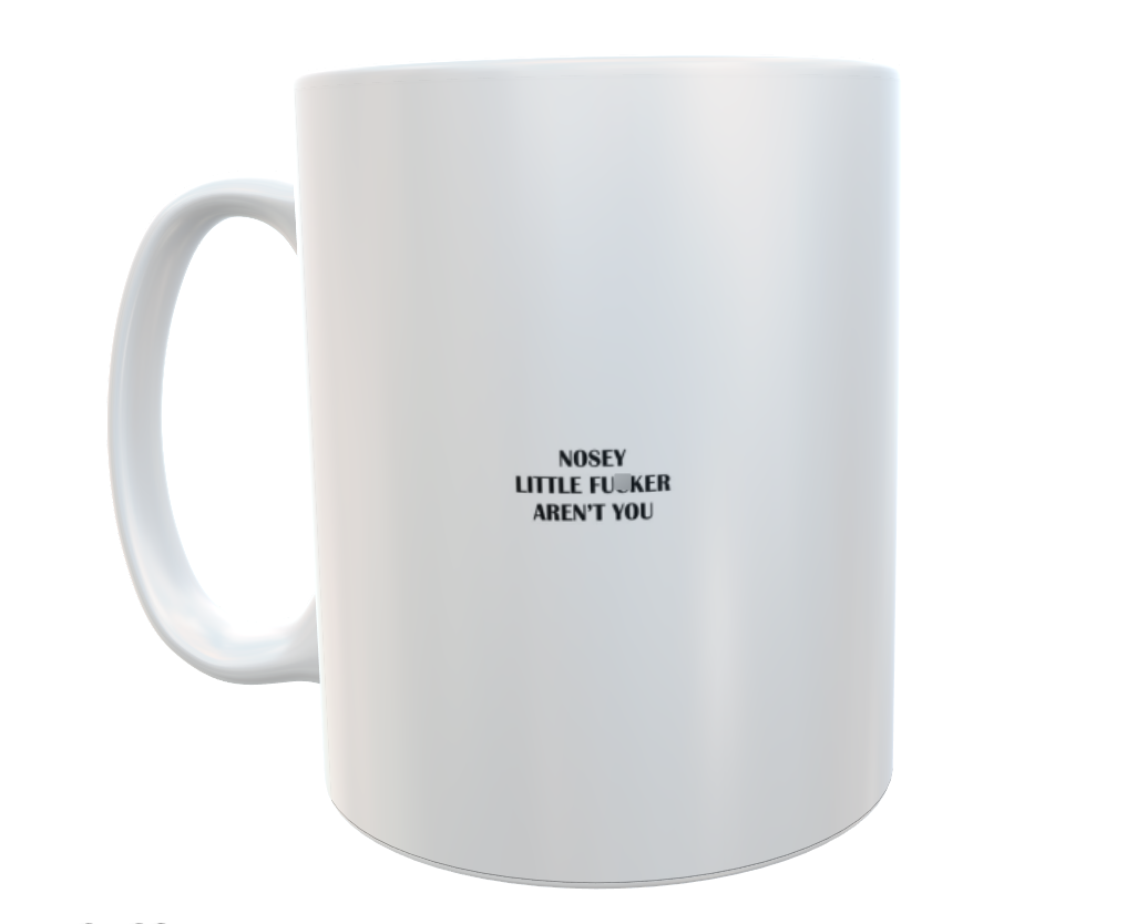 Rude Mug Gift - Nosey Little Fucker Aren't You? - Funny Novelty Joke Adult Cup Present