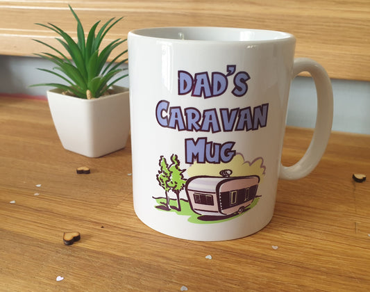 Dad Mug Gift - Dad's Caravan Mug - Novelty Funny Father Daddy Holiday Travel Vacation Cup