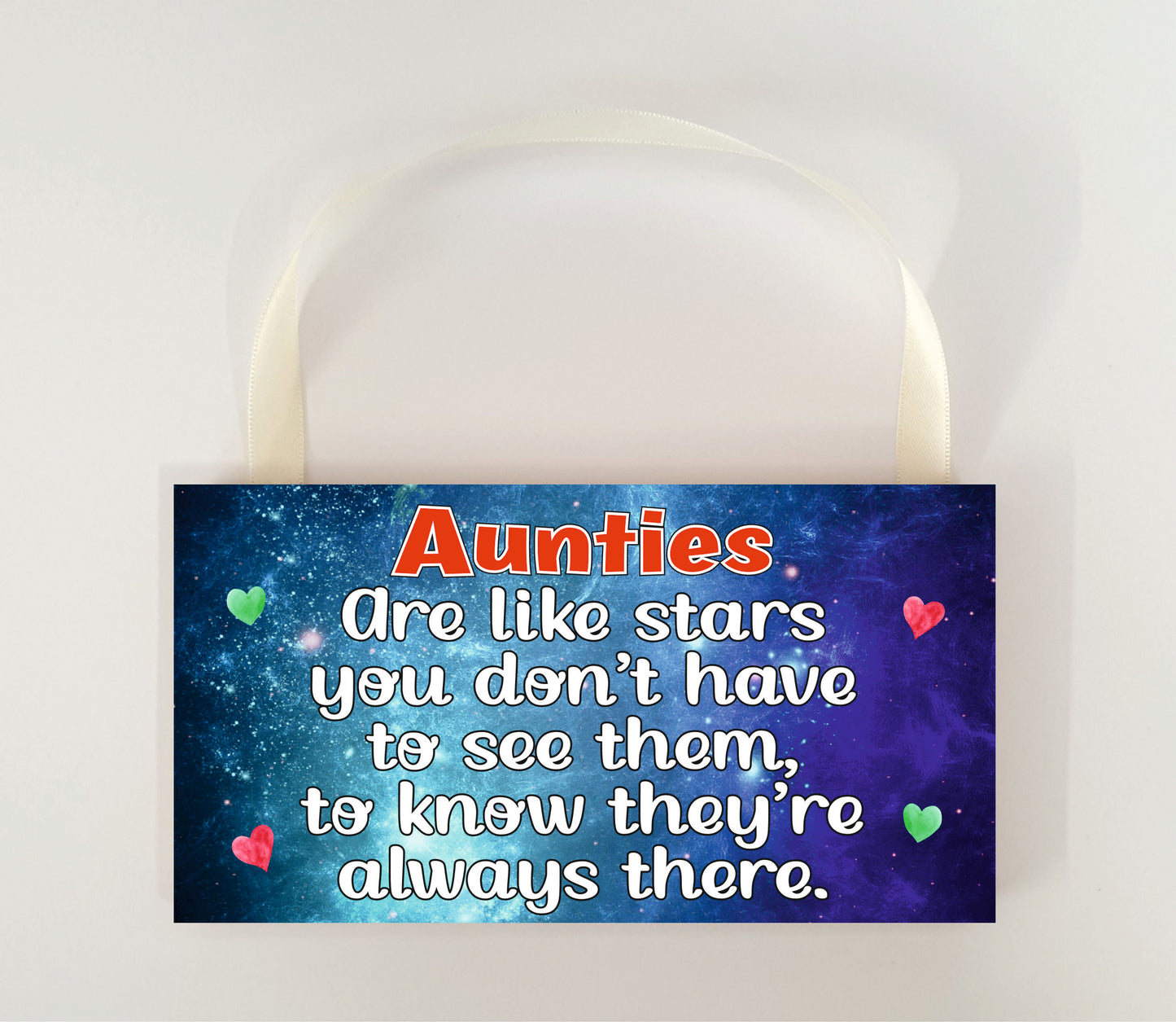 Auntie Plaque Gift - Aunties are like stars - Fun Novelty Birthday Christmas Present