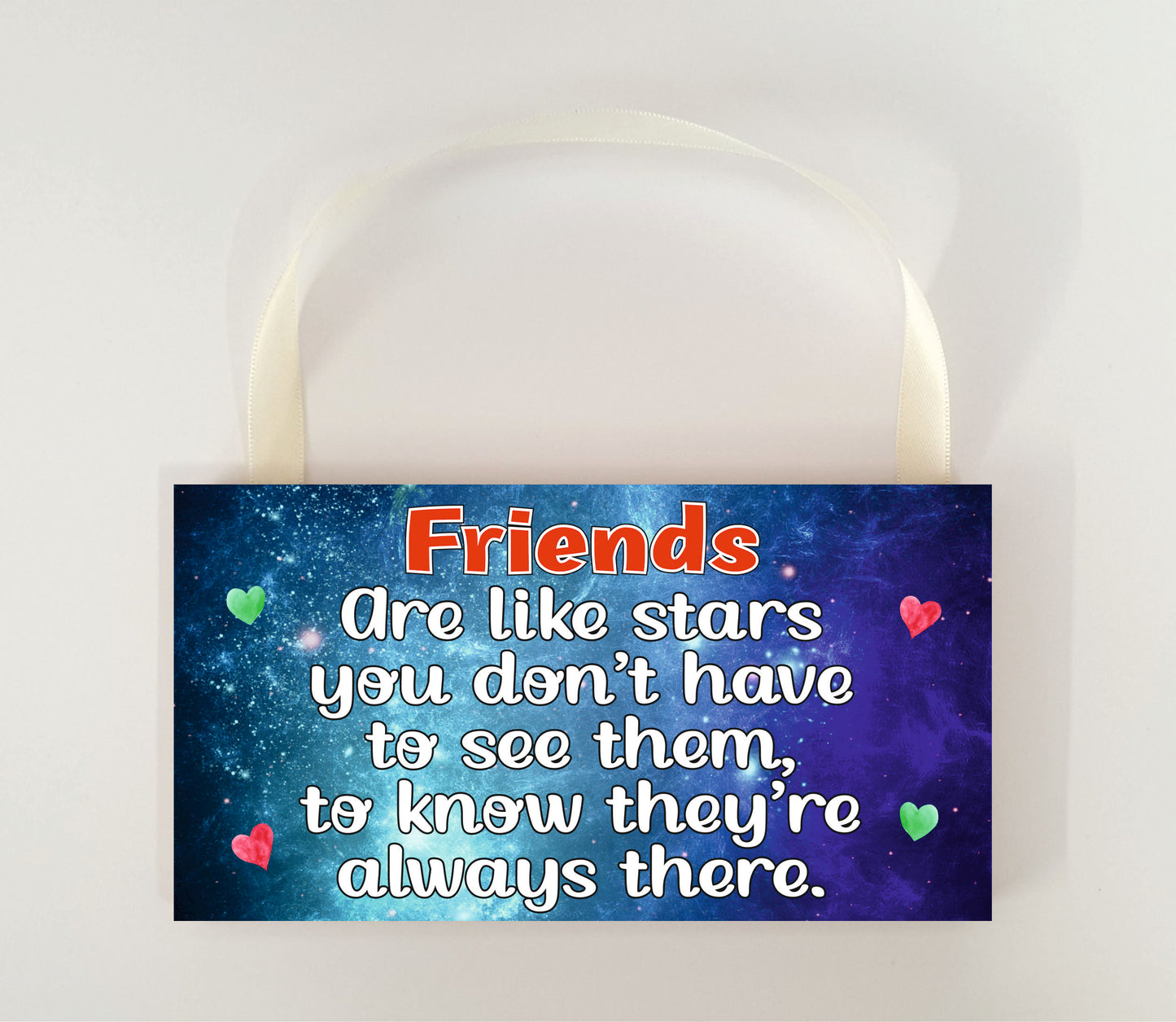 Friend Plaque Gift - Friends are like stars - Fun Novelty Birthday Christmas Present