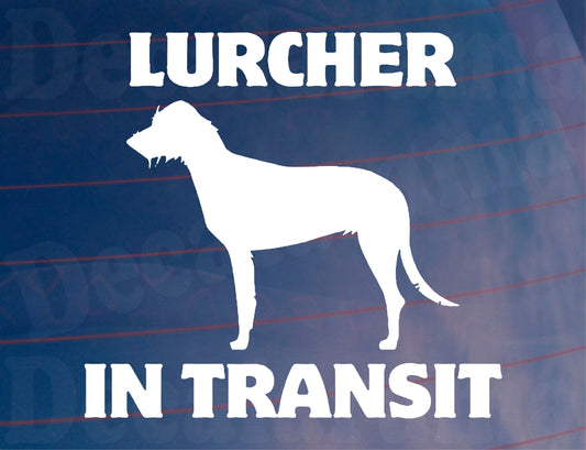 Car Sticker Lurcher In Transit Nice Fun Cute Novelty Warning Van Window Bumper Boot Door Decal
