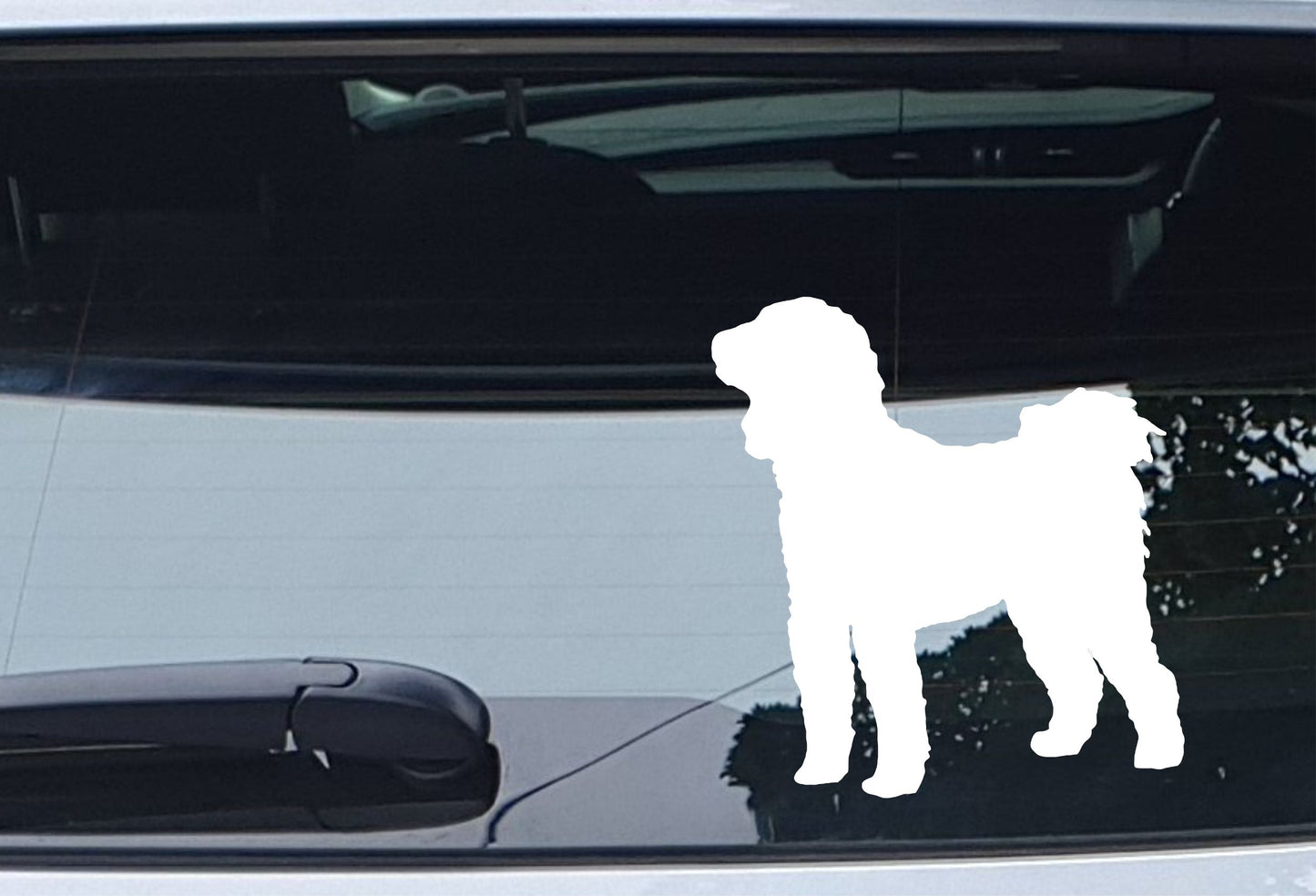 2x Car Sticker Cockapoo Silhouette Nice Fun Novelty Cute Van Window Bumper Boot Door Dog Decal