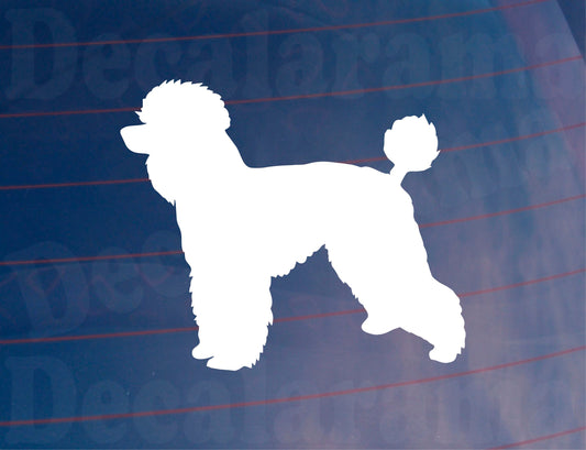 2x Car Sticker Poodle Silhouette Nice Fun Novelty Cute Van Window Bumper Boot Door Dog Decal
