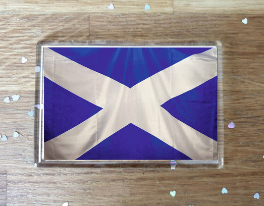 Scotland Flag Fridge Magnet Gift - Cute Scottish Novelty Birthday Present