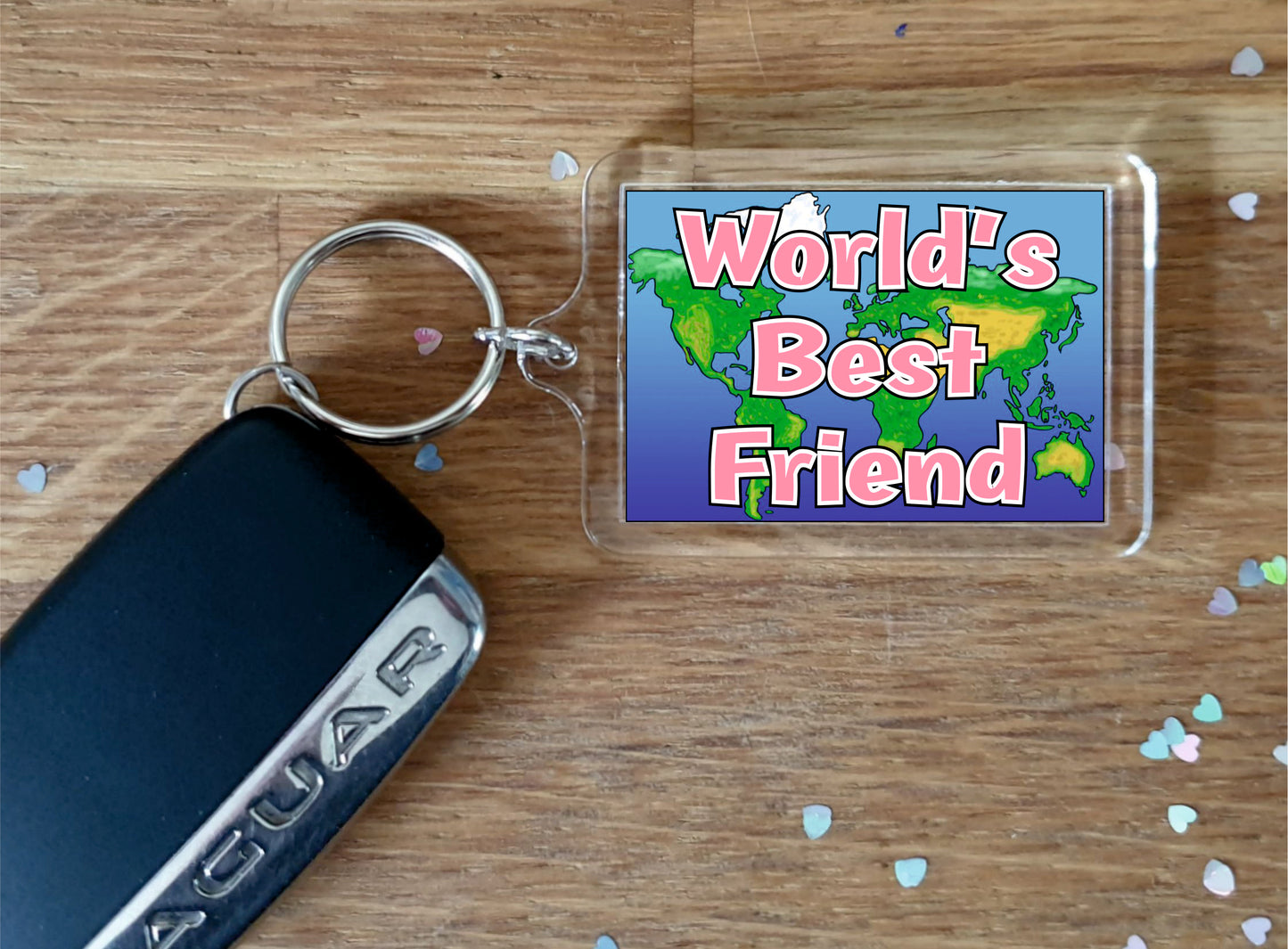 Friend Keyring Gift - World's Best Friend - Fun Novelty Christmas Birthday Present